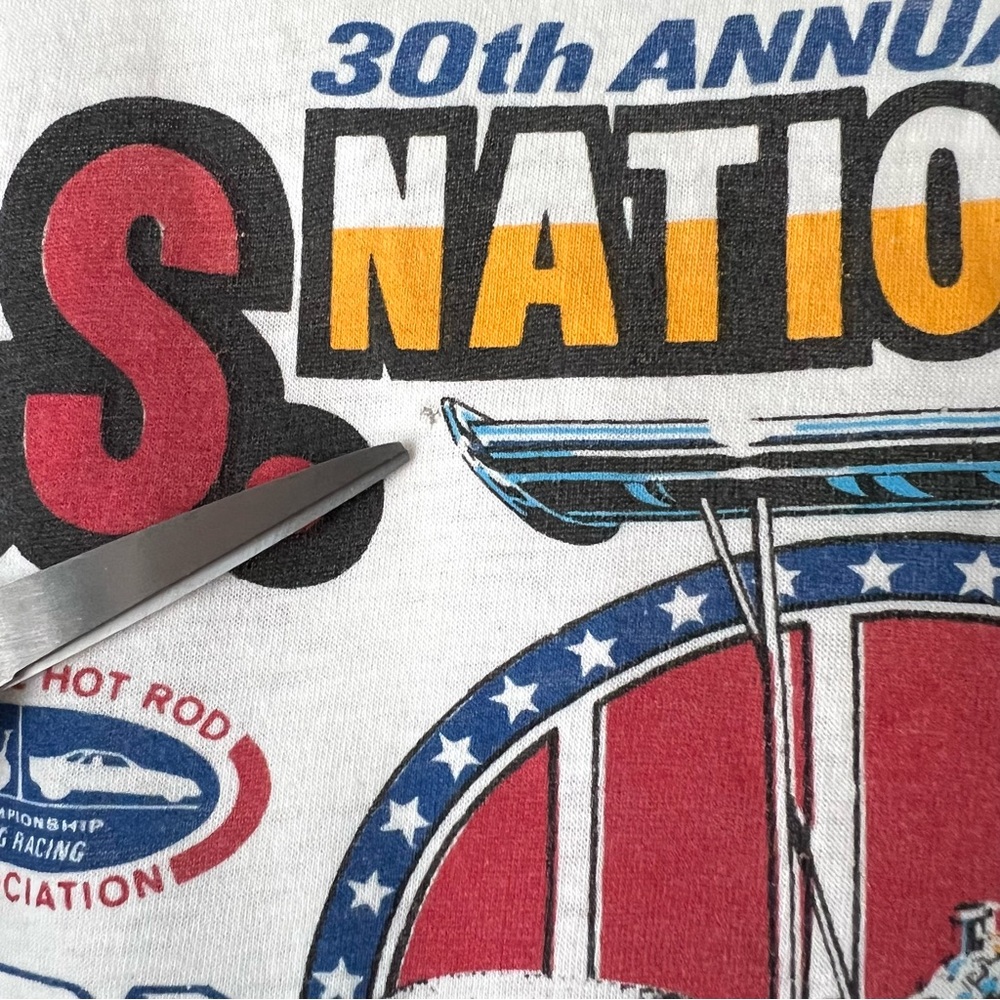 Vintage 1984 NHRA Indianapolis U.S. Nationals Sleeveless T-shirt - Picture 7 of 10